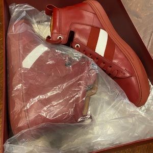 Worn 1 time Bally Garnet